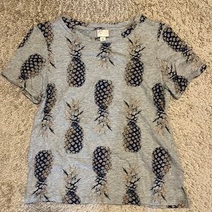 Anthropologie Pineapple Tee; Size M